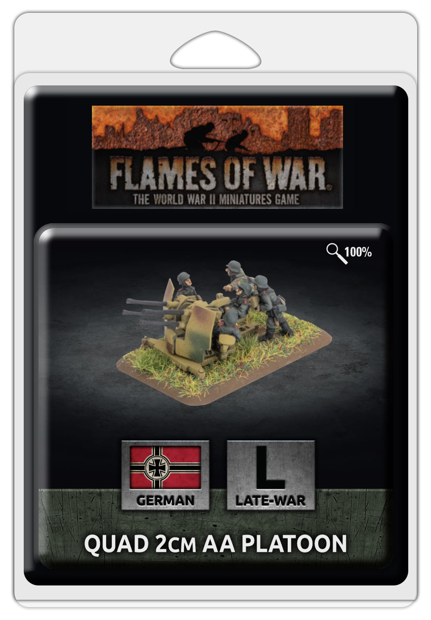 Flames of War Late War Germany Quad 2cm AA Platoon (GE536) - Panzer Command