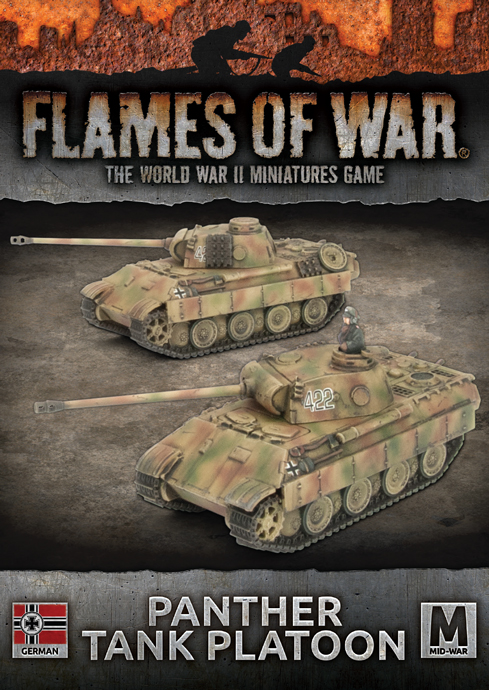 Flames of War Mid War: German Panther Tank Platoon (GBX126) - Panzer ...